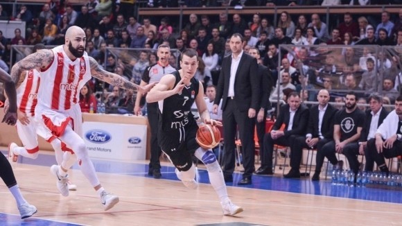 Баскетбольная форма Партизан Белград мужская черная XL