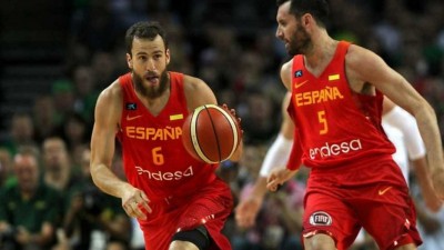 Баскетбольная майка Испания женская красная 2017/2018 L