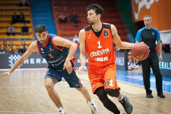 Баскетбольная майка Цедевита Загреб мужская оранжевая L